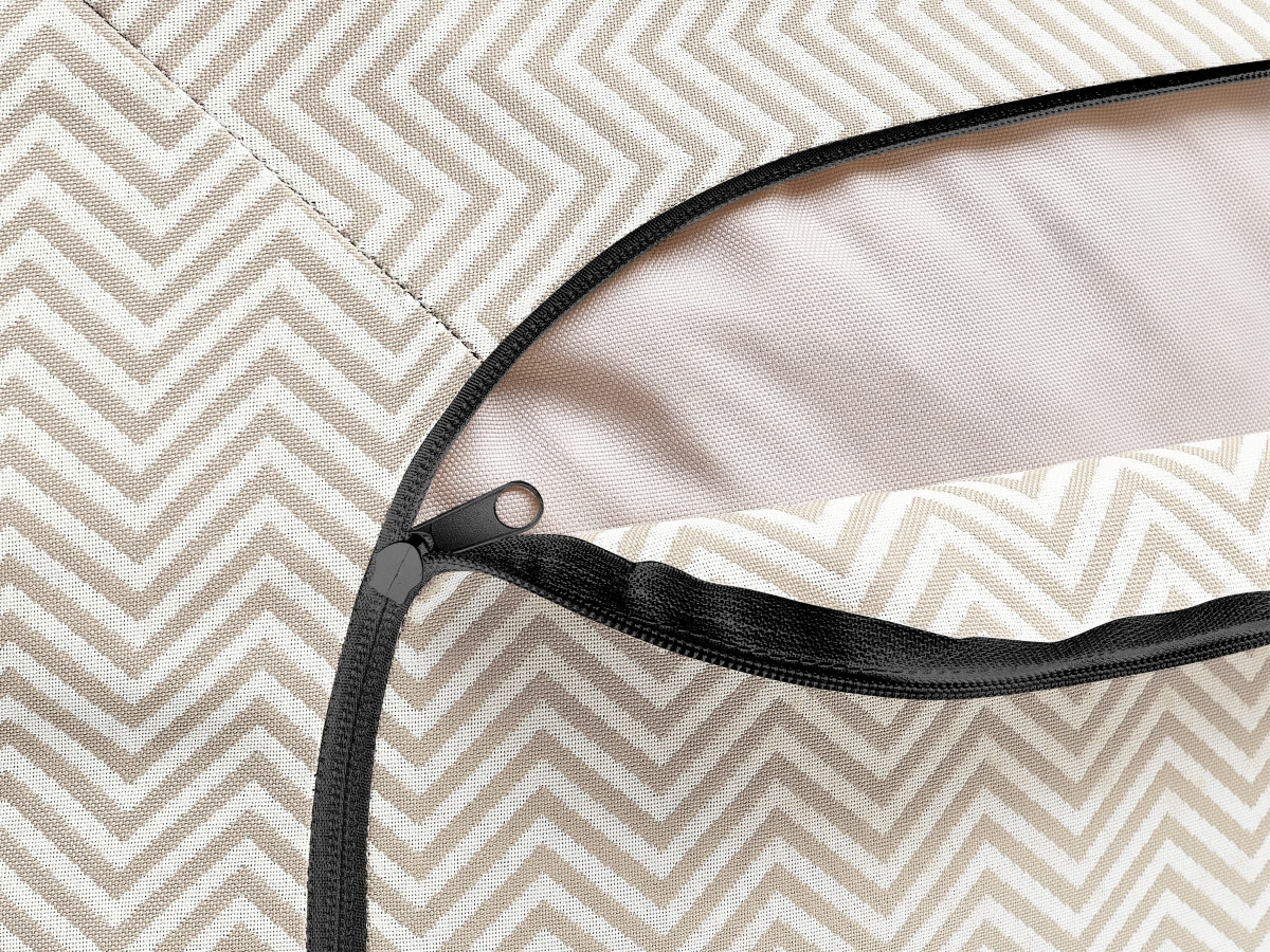 NOUR 2-zits vaste rechte tuinbank met beschermhoes