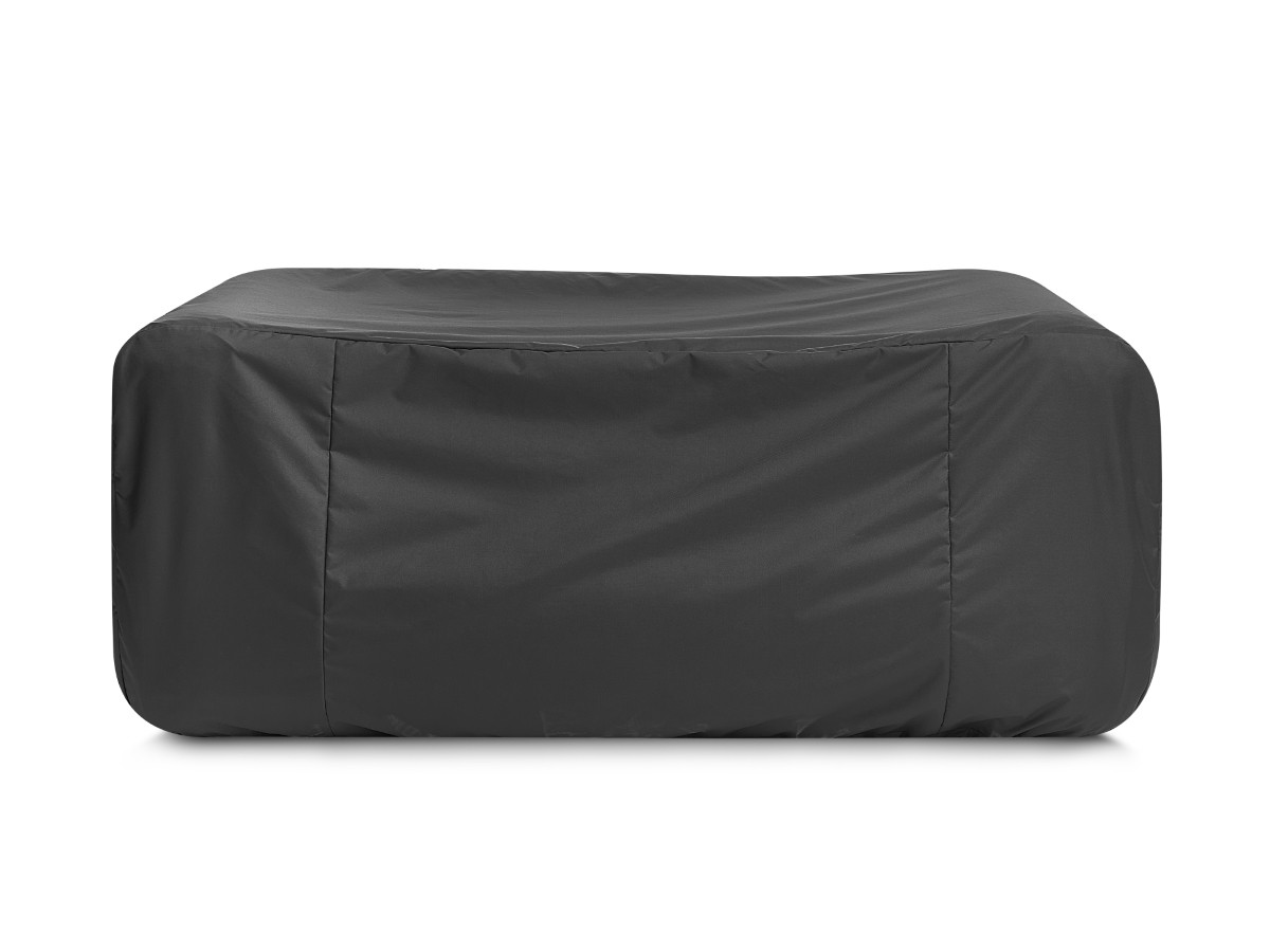 NOUR 2-zits vaste rechte tuinbank met beschermhoes