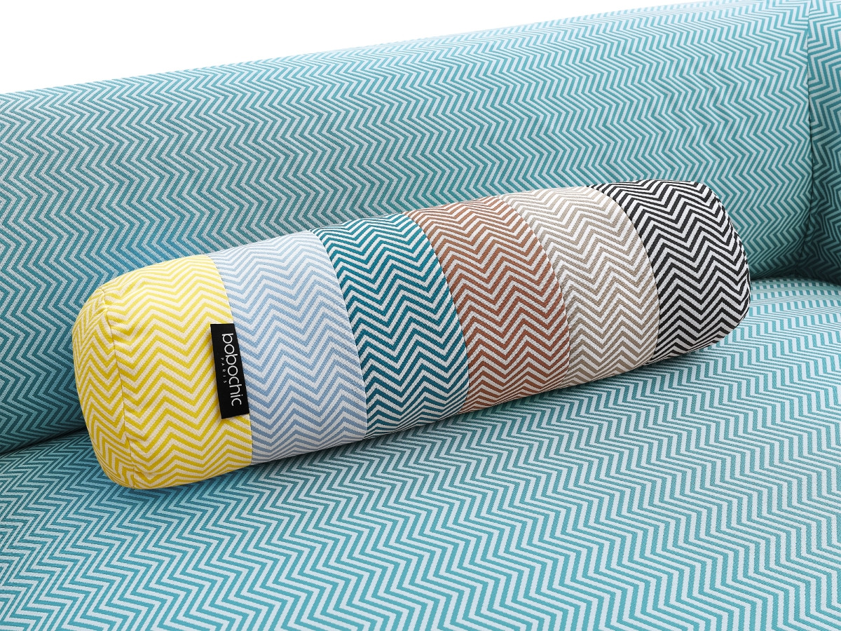 Canapé de jardin droit 2 places NOUR avec bâche de protection bleu foncé — vue 4