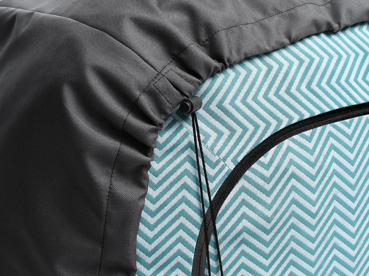 NOUR 2-zits vaste rechte tuinbank met beschermhoes