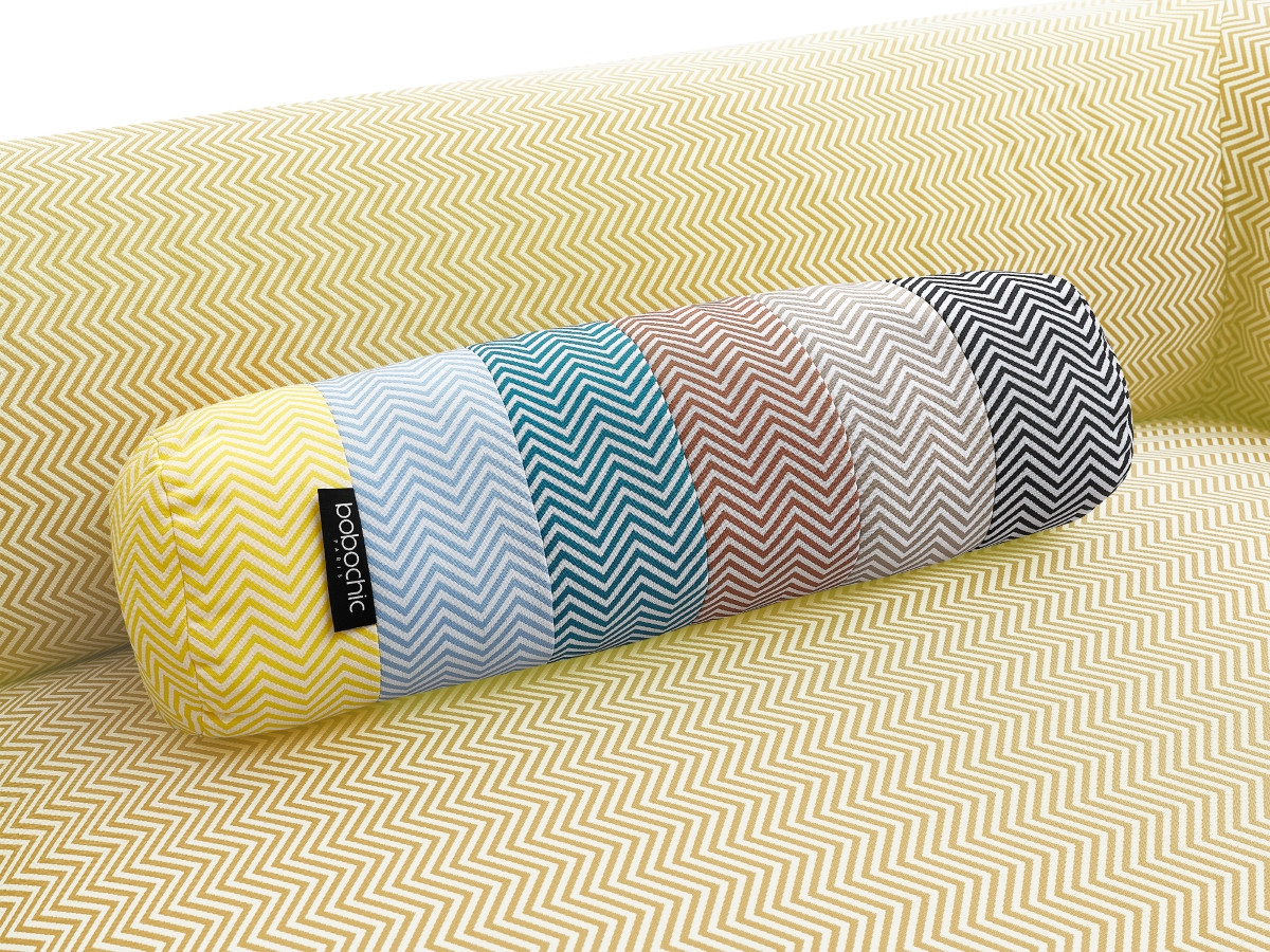 Canapé de jardin droit 2 places NOUR avec bâche de protection jaune — vue 4