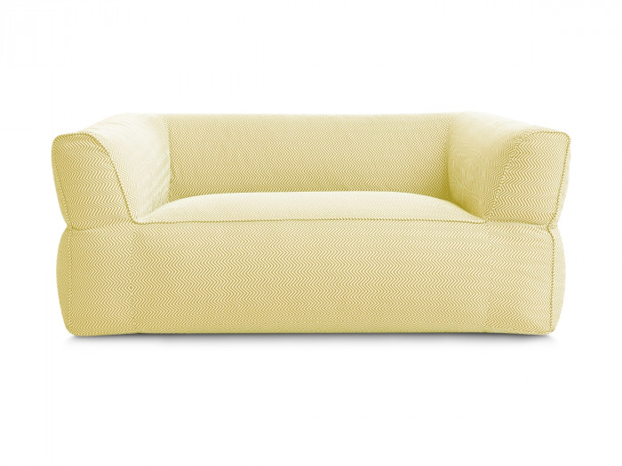 Canapé de jardin droit fixe 2 places NOUR