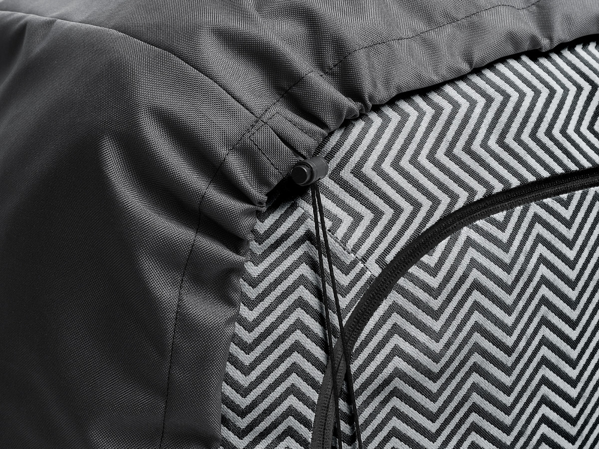 NOUR 2-zits vaste rechte tuinbank met beschermhoes