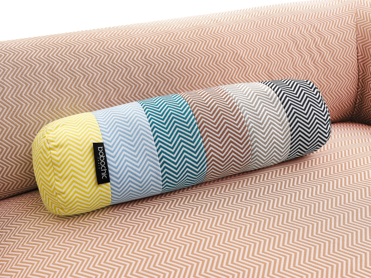 Canapé de jardin droit 2 places NOUR avec bâche de protection orange — vue 4