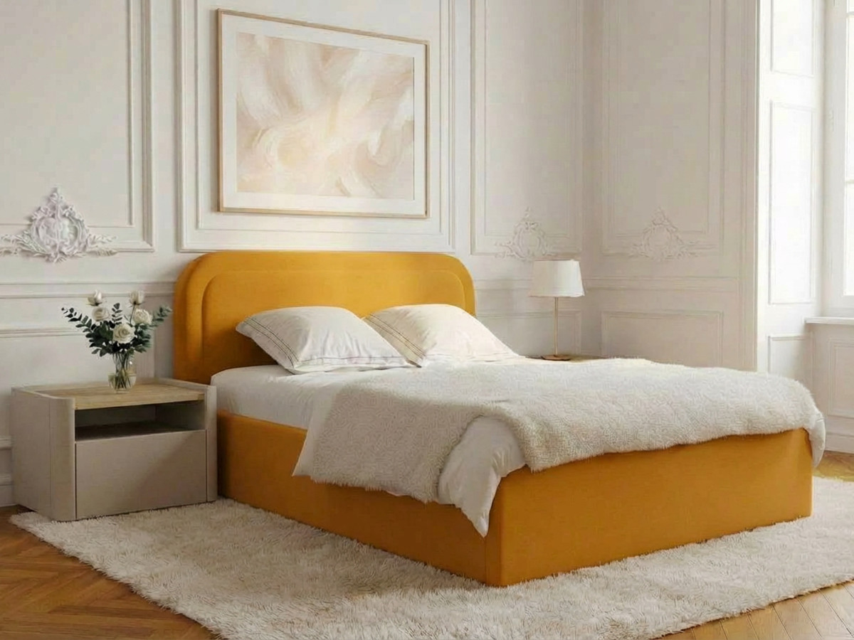 Lit coffre CASSIOPEE jaune — vue 4