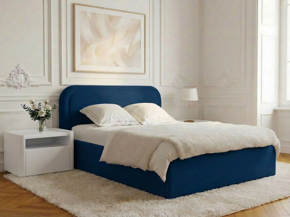 Lit coffre CASSIOPEE bleu foncé — vue 4