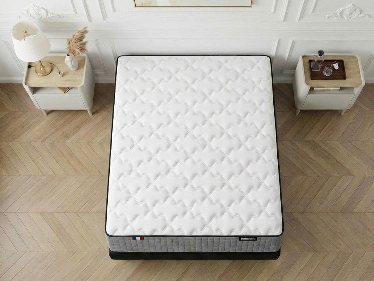 Ensemble matelas APOLLINE 24 cm 638 ressorts ensachés + sommier tapissier + pieds — vue 5