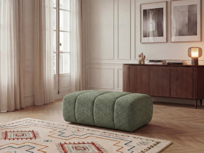 Pouf NESTY tissu chiné