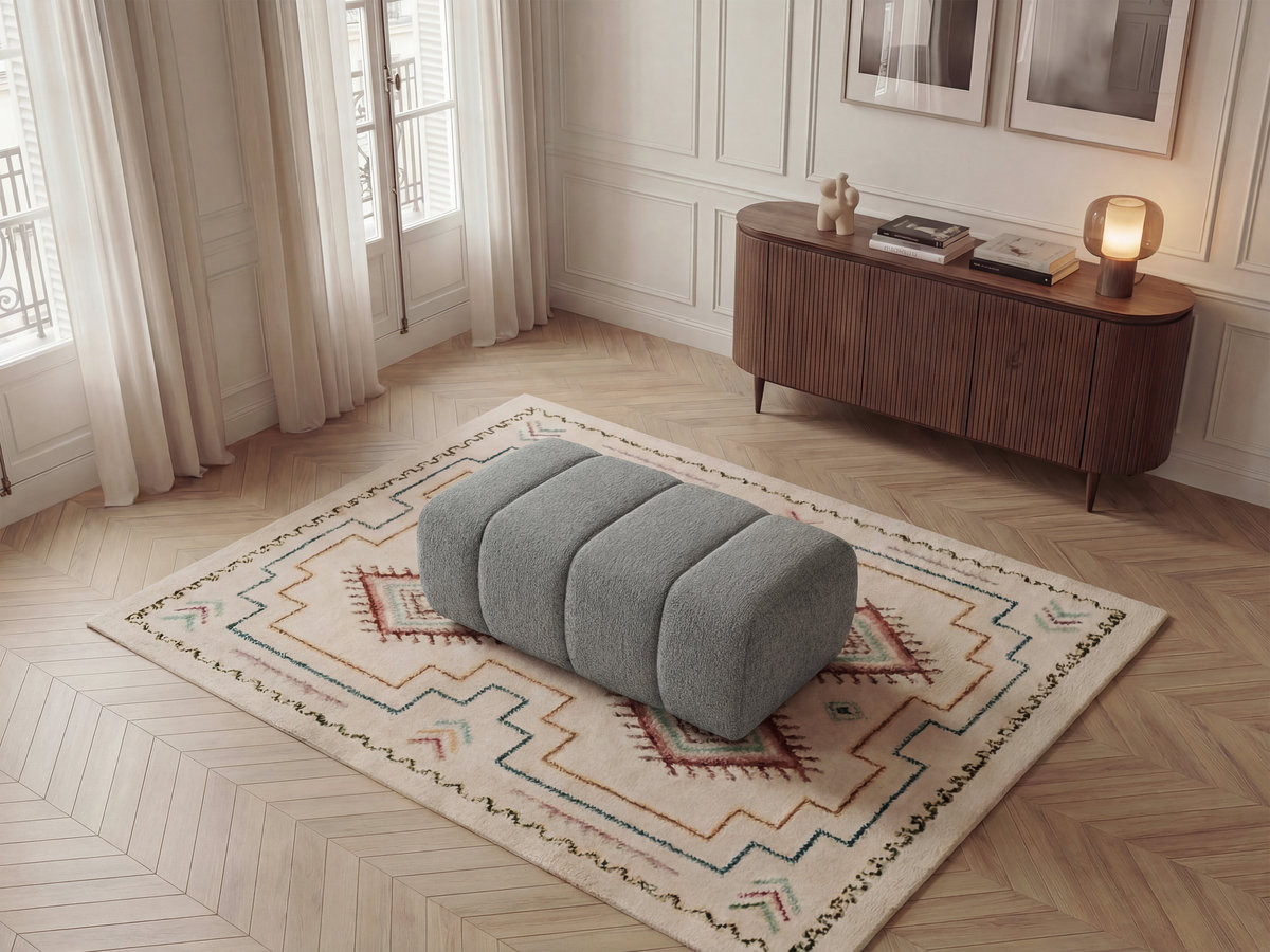 Pouf NESTY chiné gris foncé — vue 5