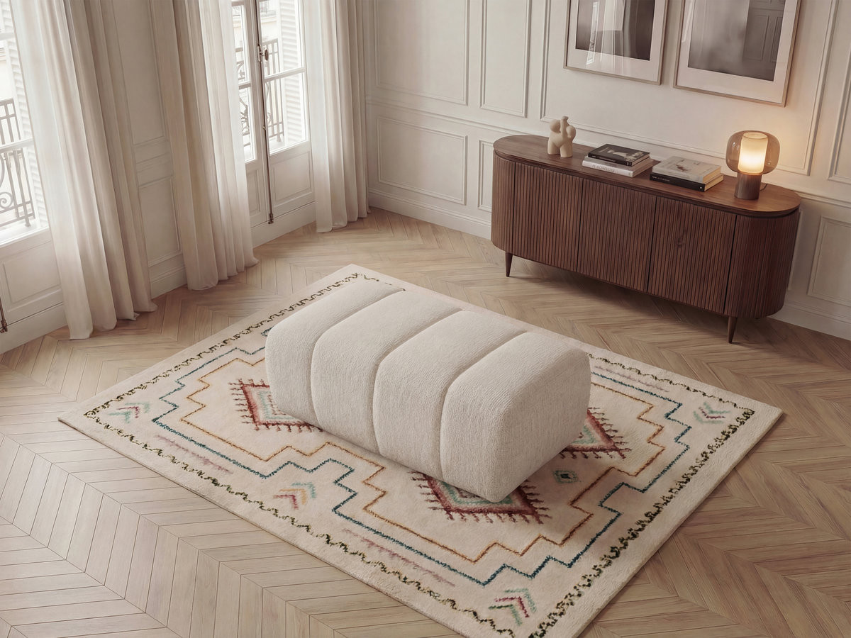 Pouf NESTY chiné beige — vue 5