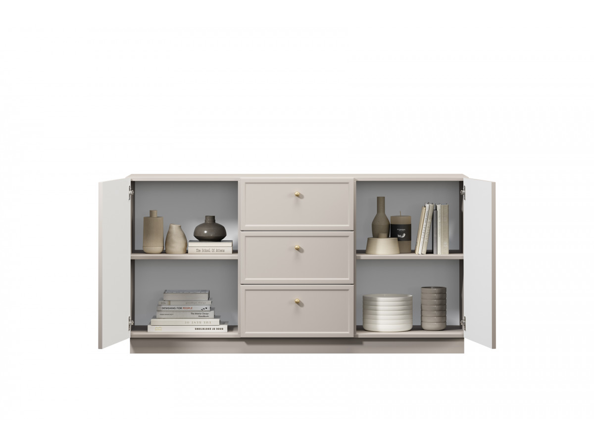 Buffet 2 portes 3 tiroirs 150 cm LORINA