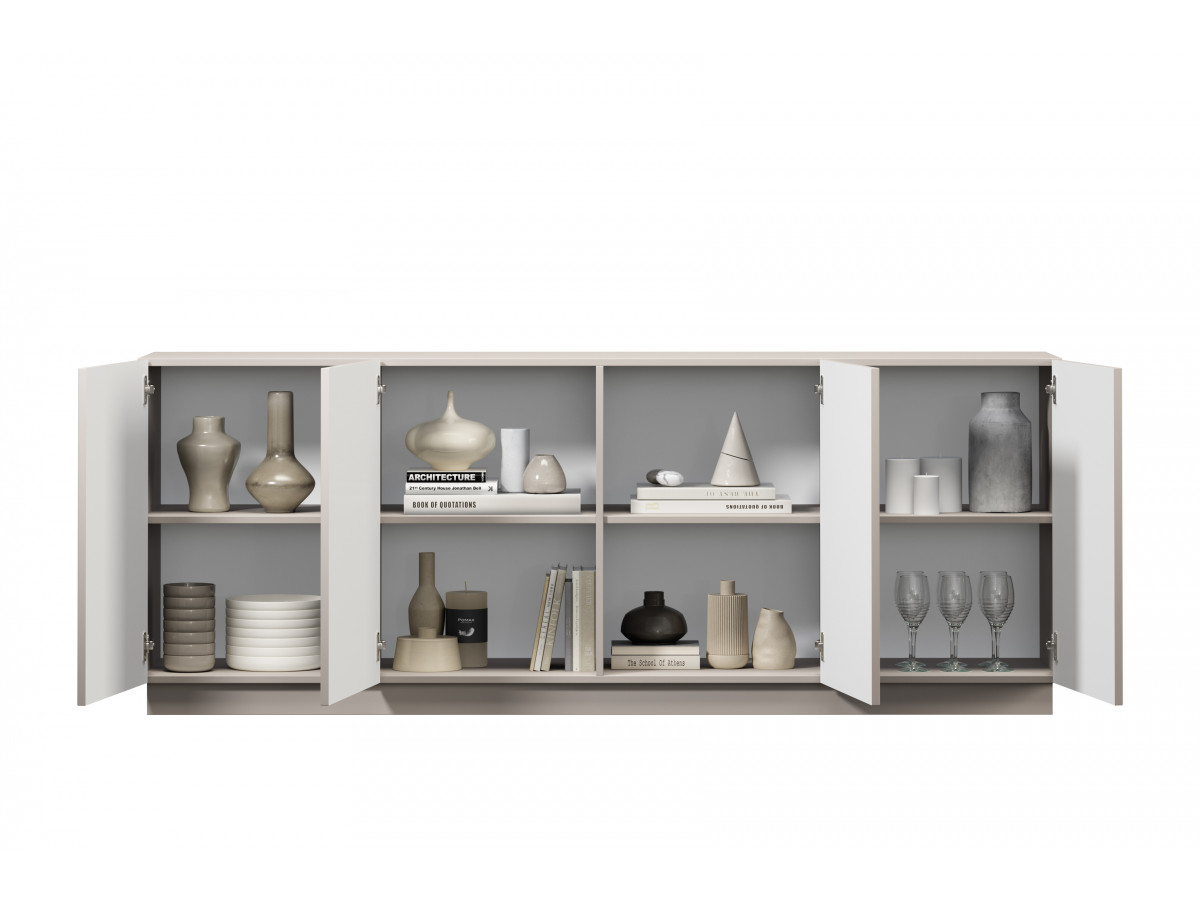 LORINA dressoir met 4 deuren, 200 cm