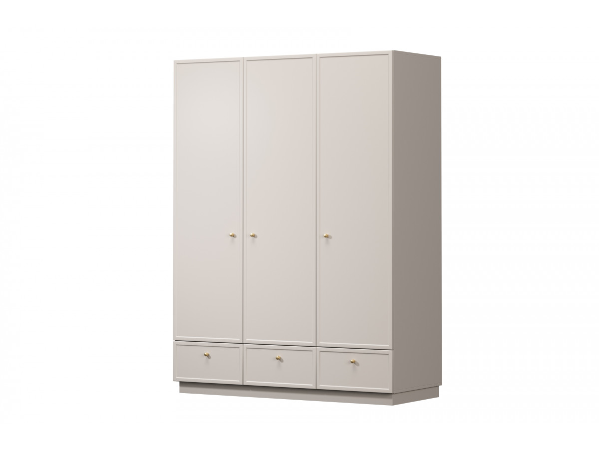 Armoire 3 portes 3 tiroirs 150 cm LORINA — vue 3