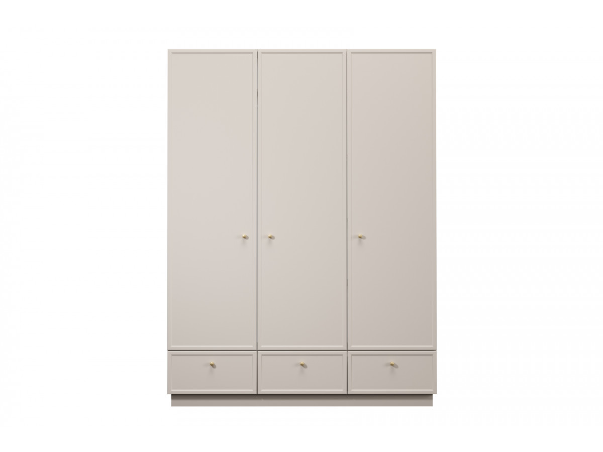 Armoire 3 portes 3 tiroirs 150 cm LORINA — vue 5