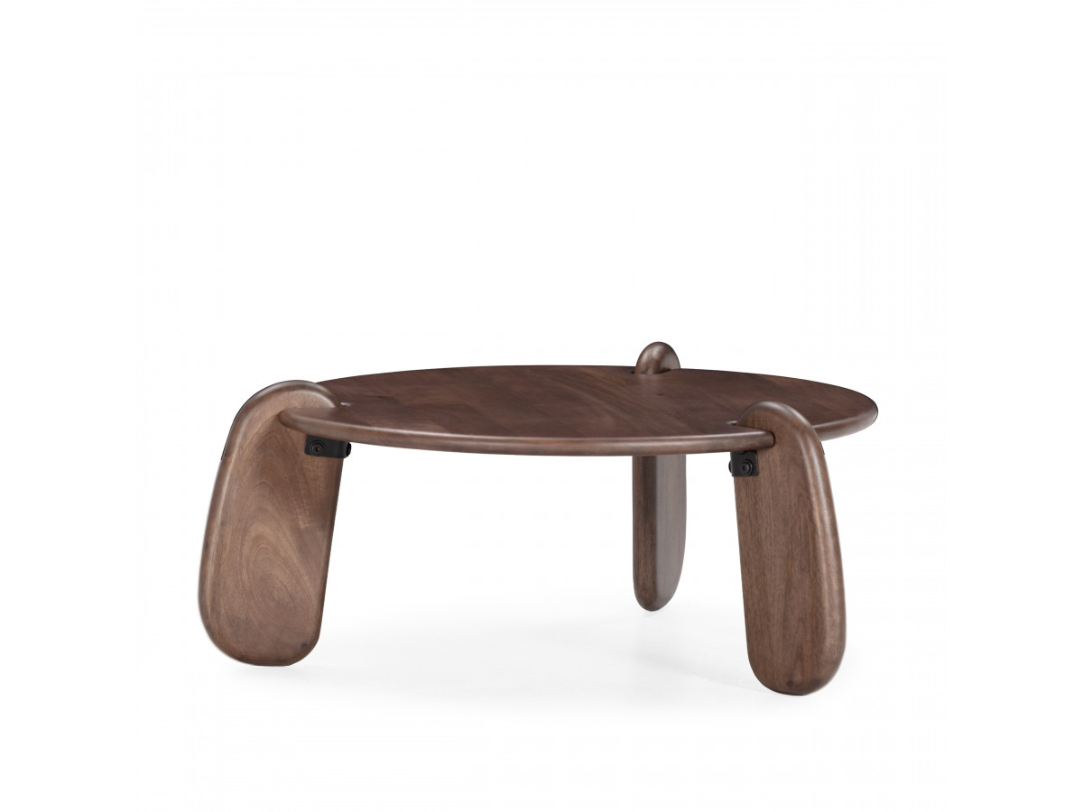 HELIO ronde salontafel 80 cm massief mangohout