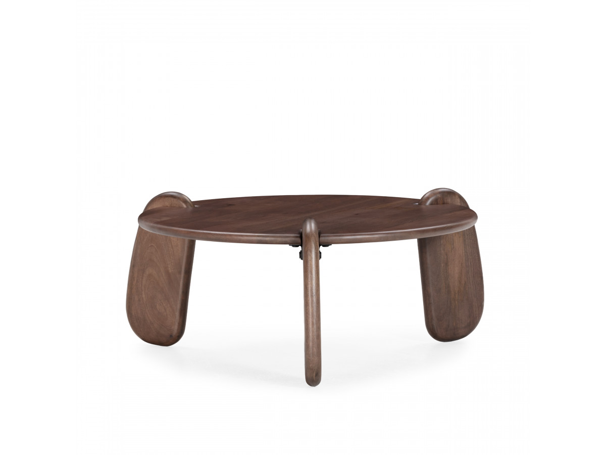 HELIO ronde salontafel 80 cm massief mangohout