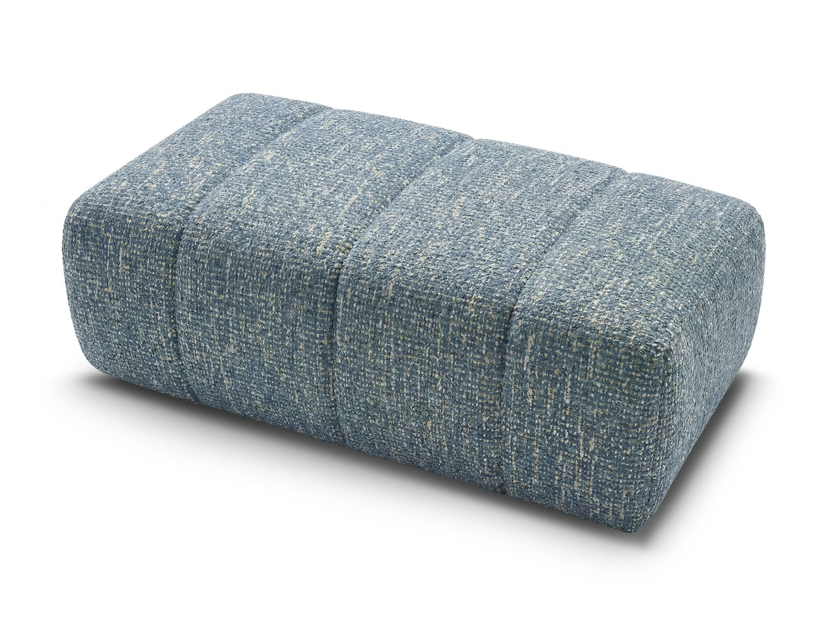 NESTY poef in gemêleerde stof