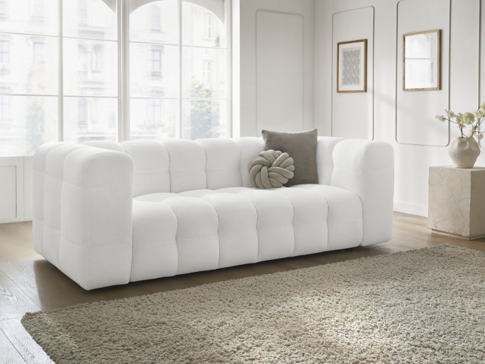 Canapé droit fixe 3 places CLOUD tissu mesh