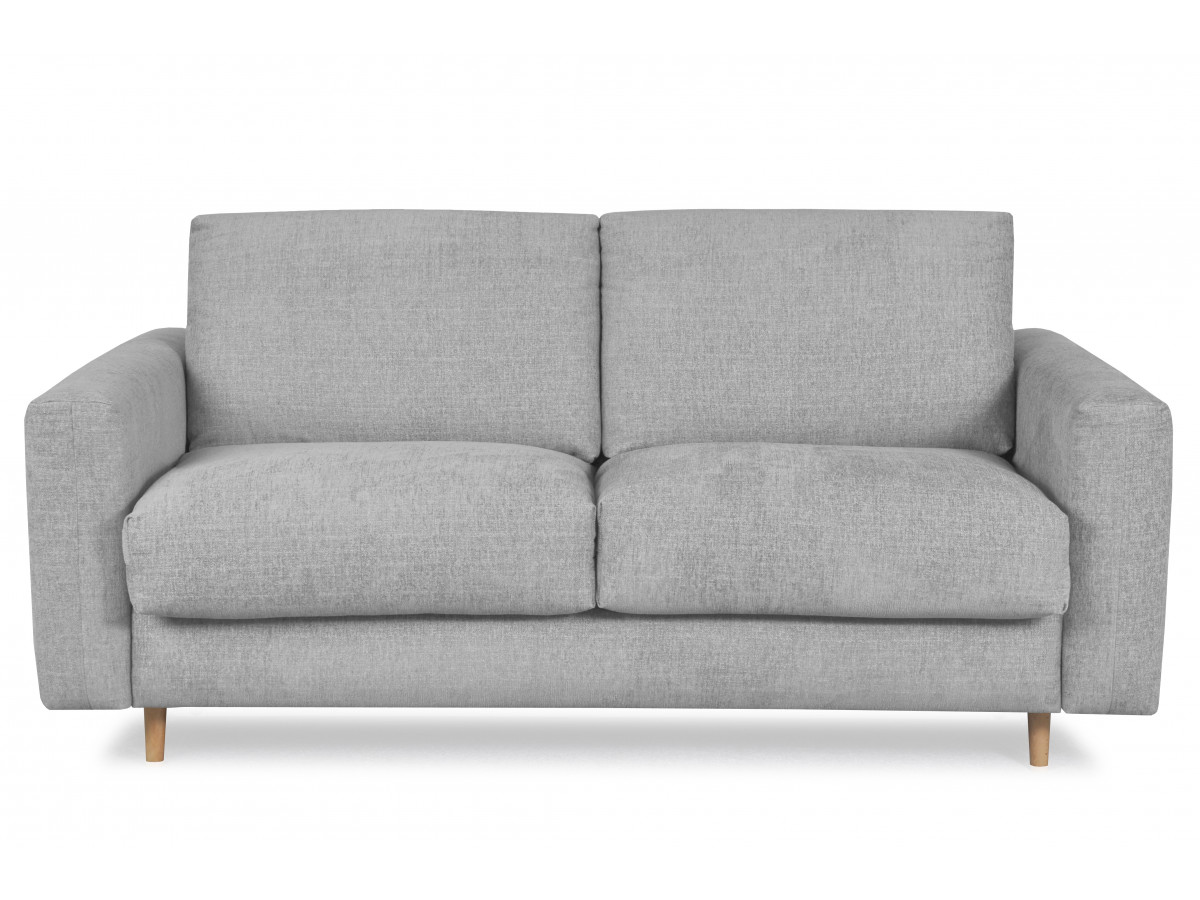 Canapé droit convertible COCOONE gris clair — vue 3