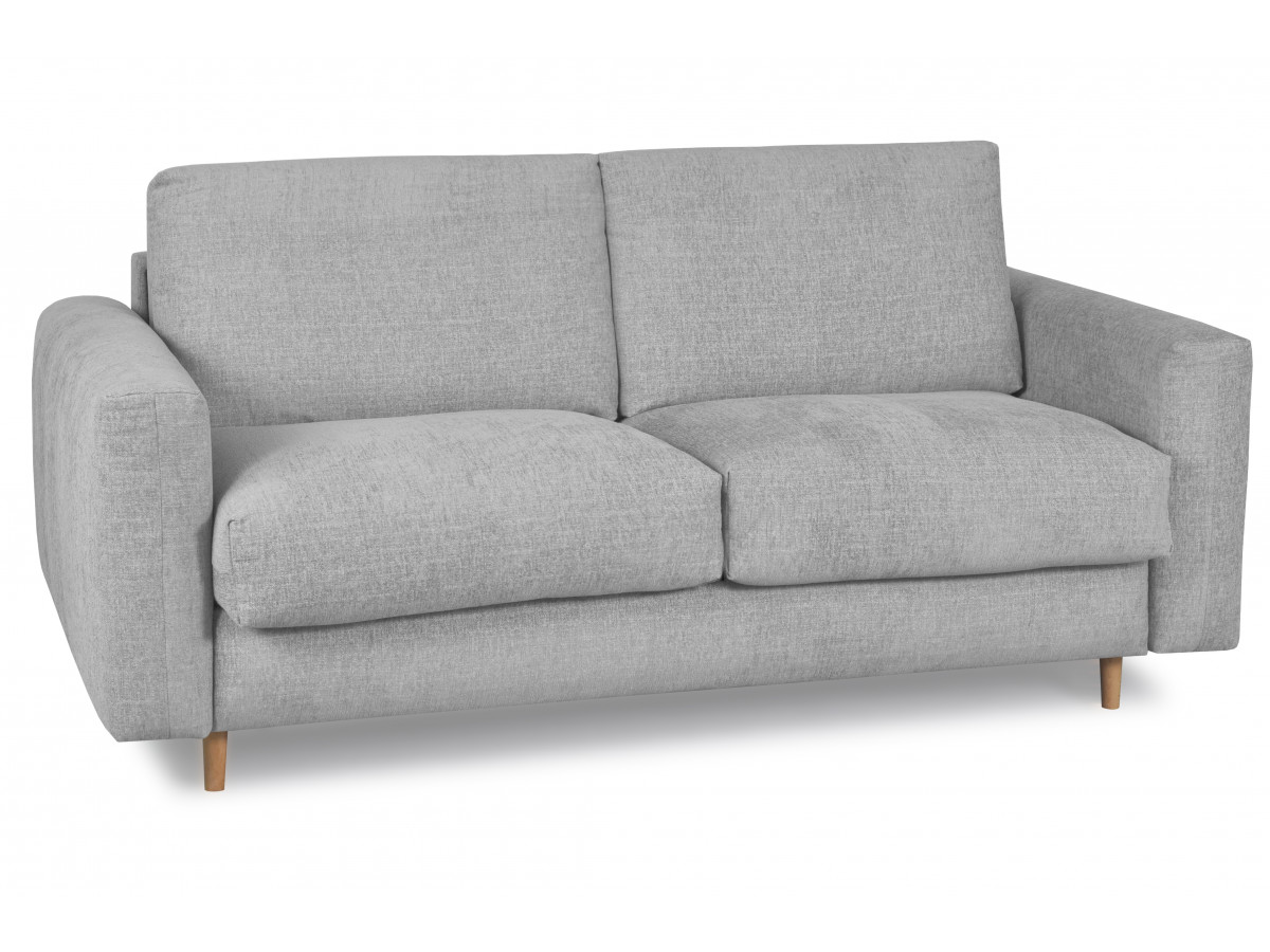 Canapé droit convertible COCOONE gris clair — vue 6