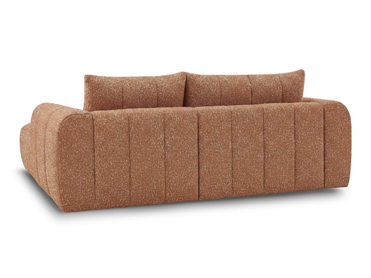 Canapé d'angle fixe NESTY tissu chiné