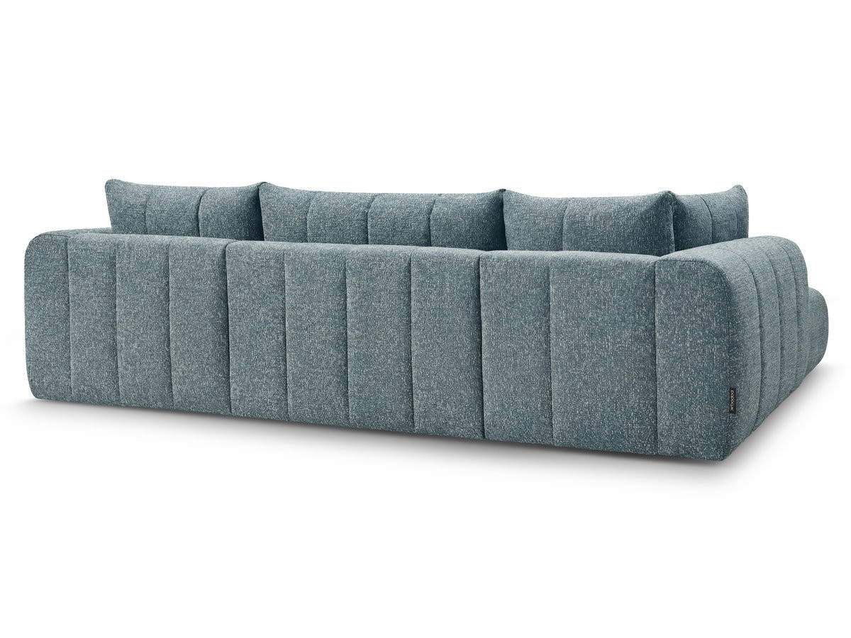 Canapé panoramique fixe NESTY tissu chiné