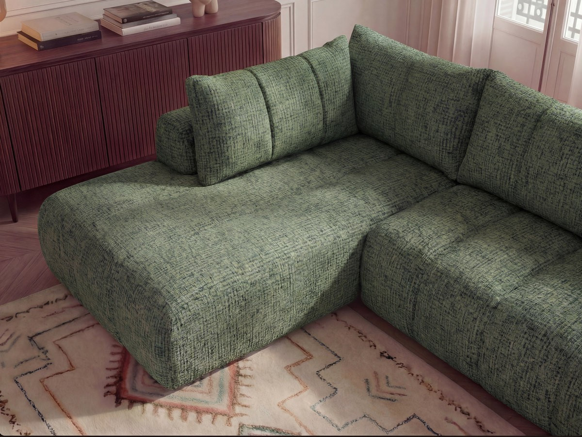 NESTY vaste panoramabank in gemêleerde stof