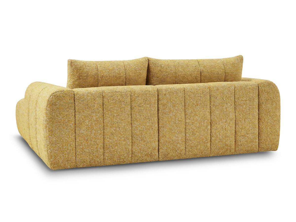 Canapé d'angle L fixe NESTY tissu chiné
