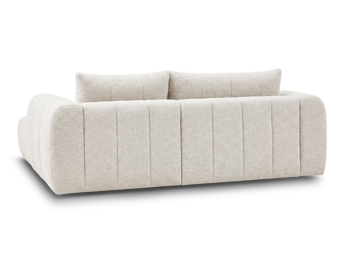 NESTY vaste L-vormige hoekbank in gemêleerde stof