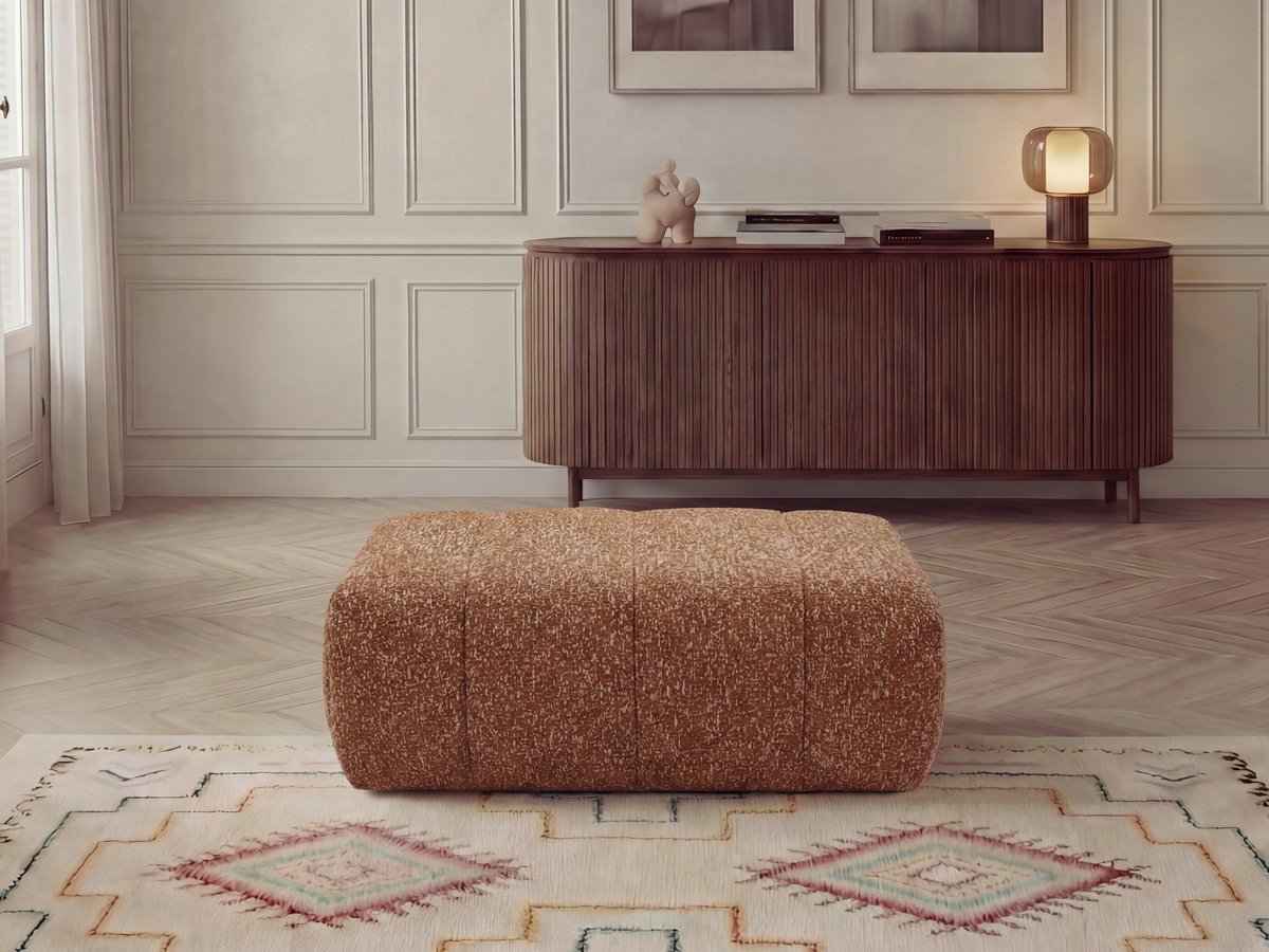 Pouf NESTY chiné orange — vue 4