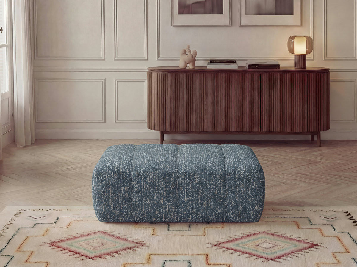 Pouf NESTY chiné bleu — vue 4