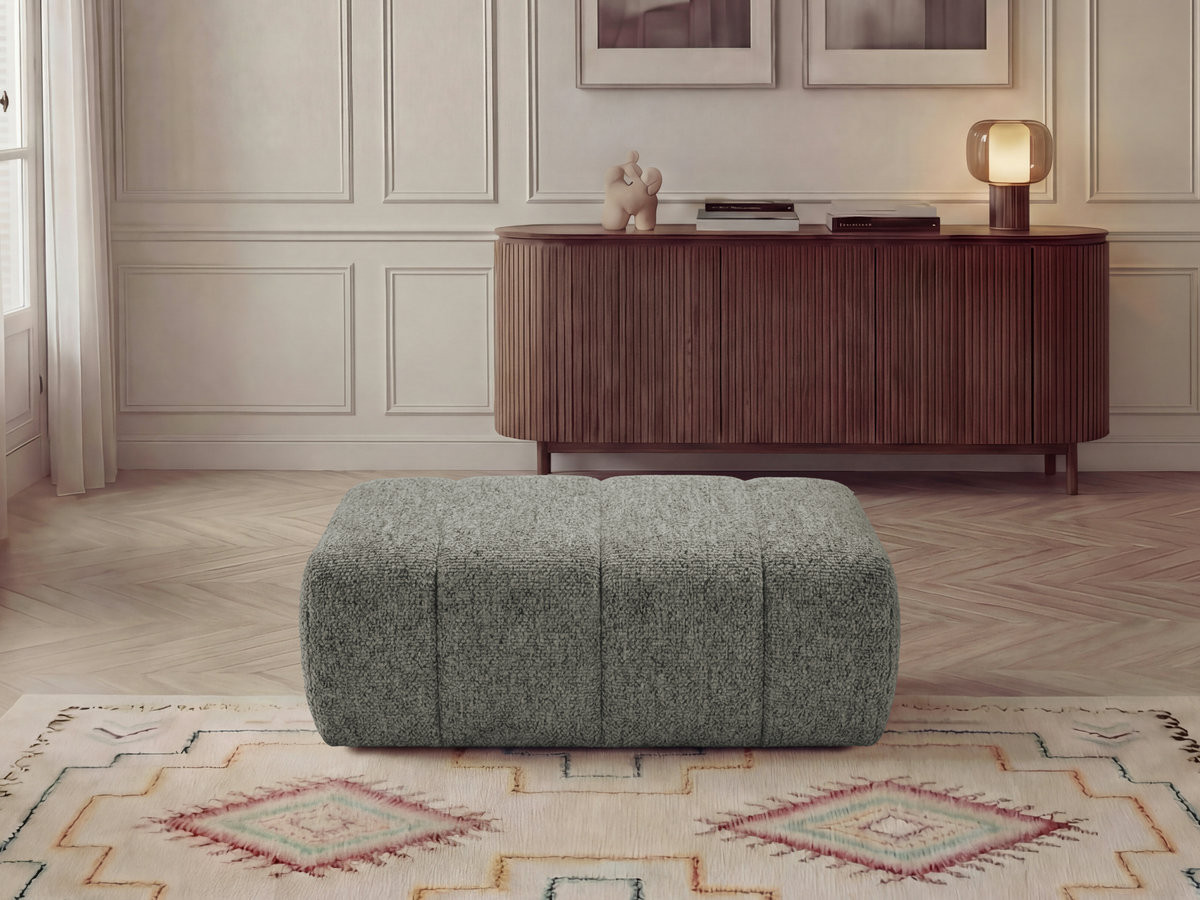 Pouf NESTY chiné gris foncé — vue 4