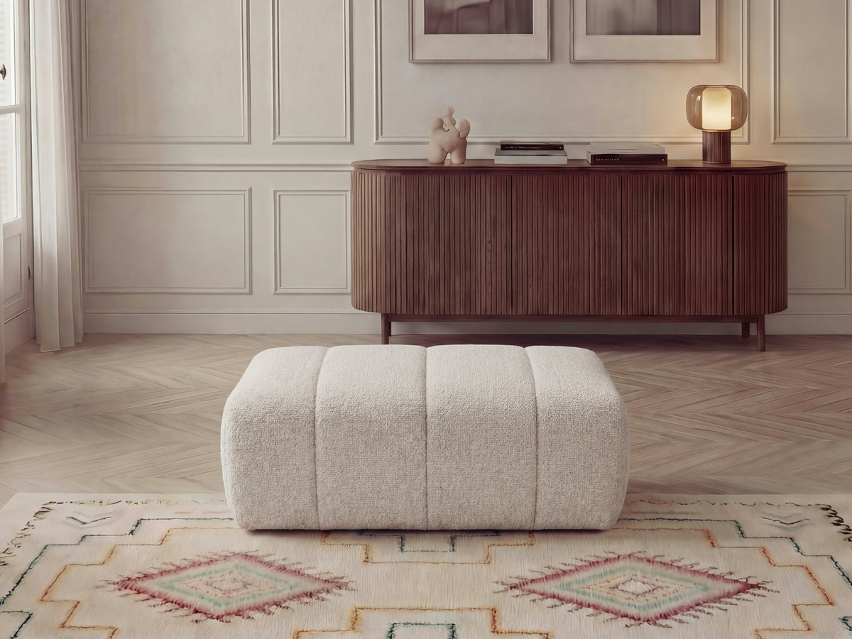 Pouf NESTY chiné beige — vue 4