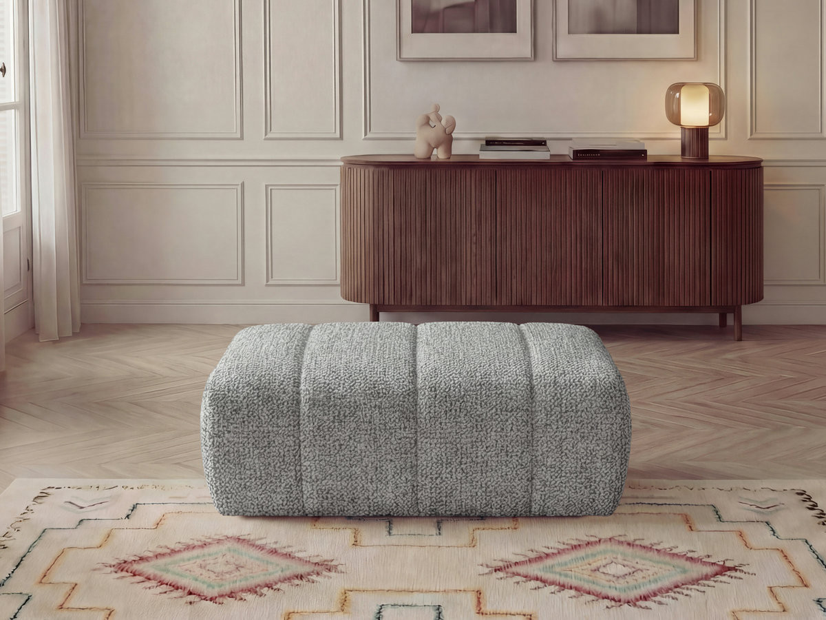 Pouf NESTY chiné gris clair — vue 4