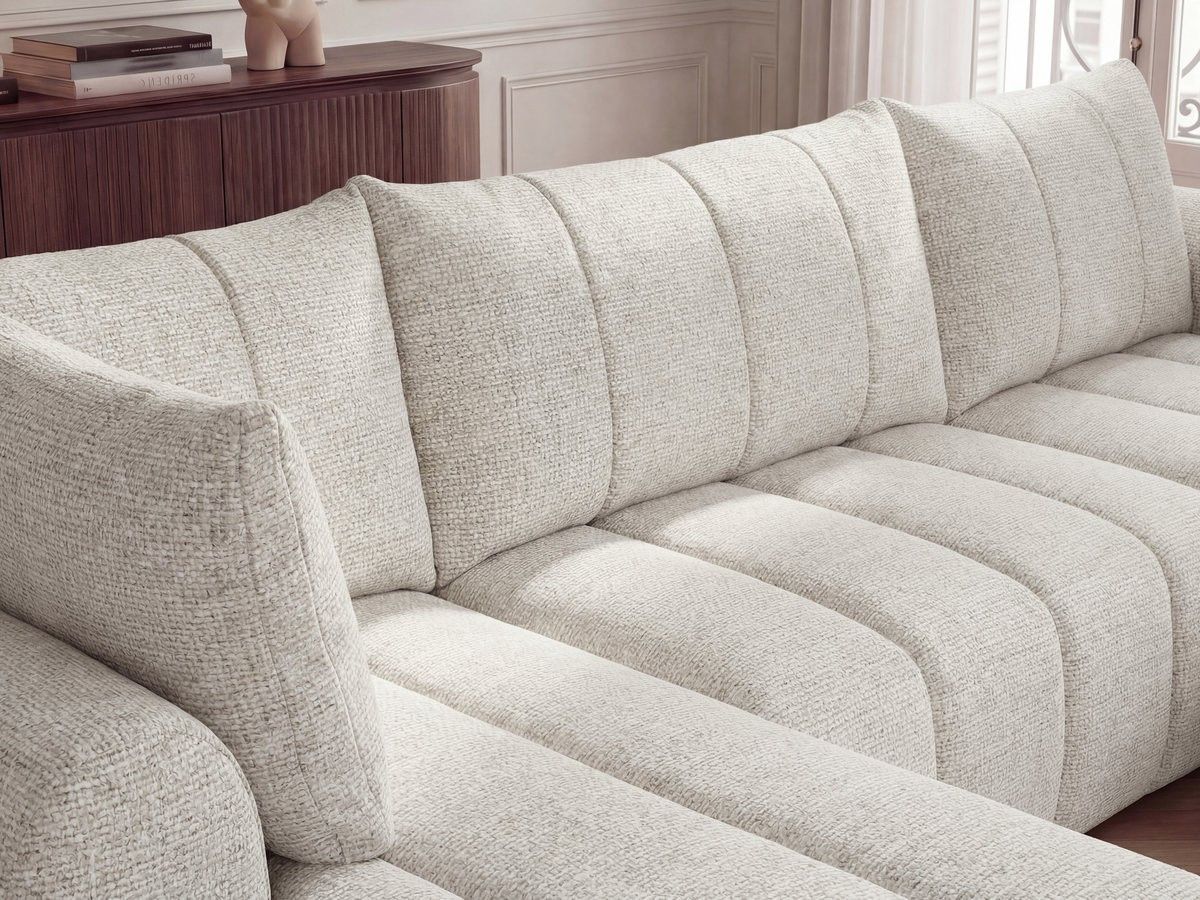 Canapé panoramique NESTY chiné beige — vue 5