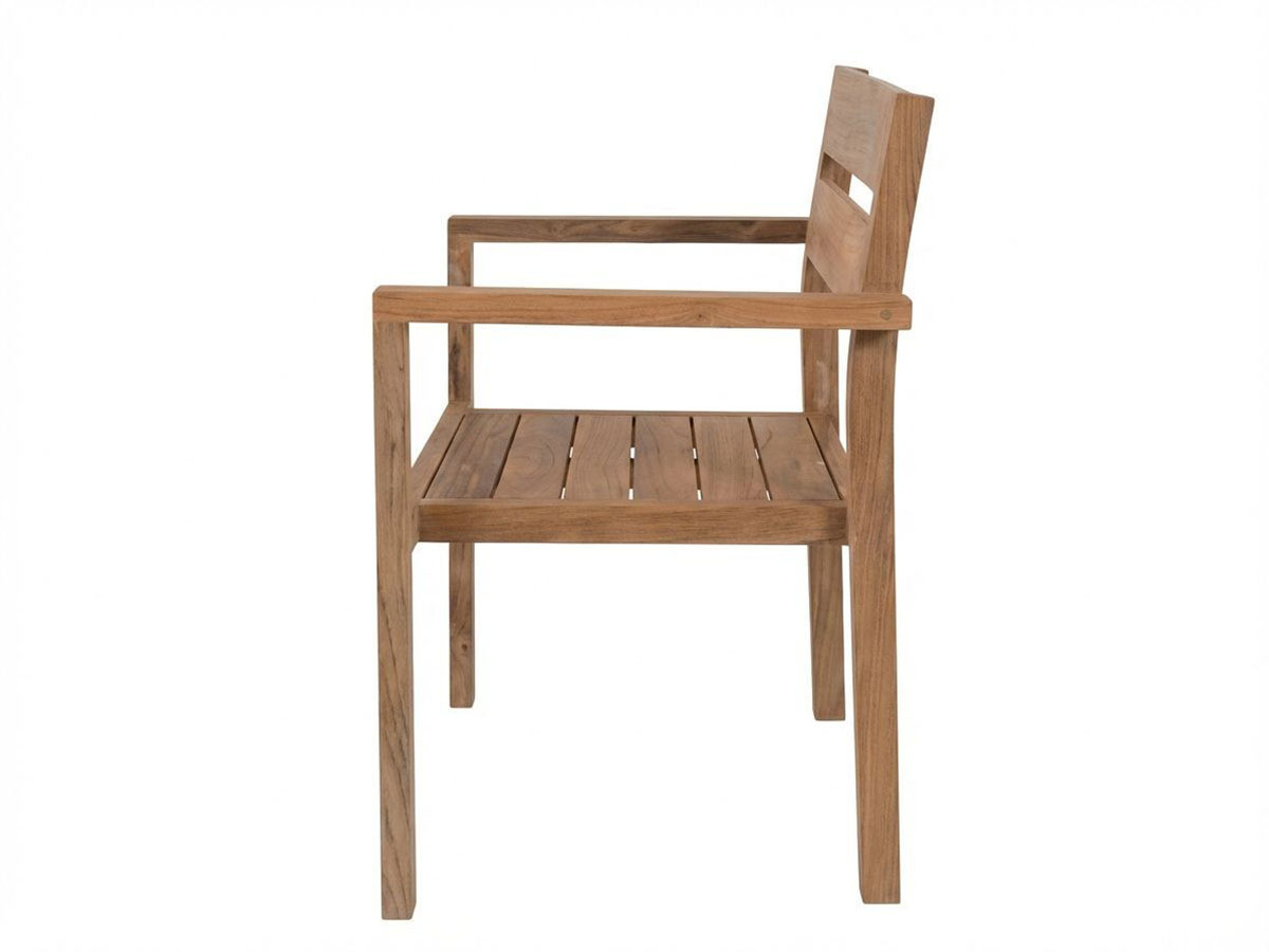 Set van 2 BALI teakhouten tuinstoelen