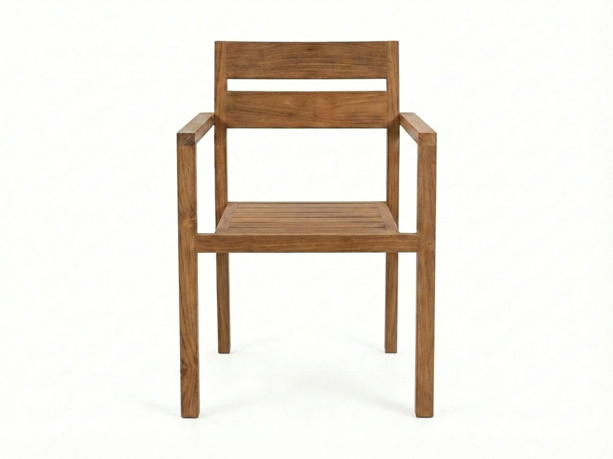 Set van 2 BALI teakhouten tuinstoelen