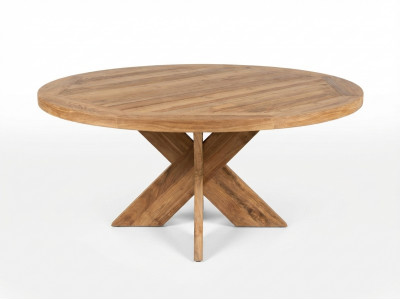 Table de jardin D.150 cm LUNE bois de teck
