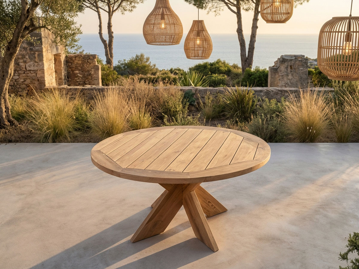 Tuintafel D.150 cm LUNE teakhout