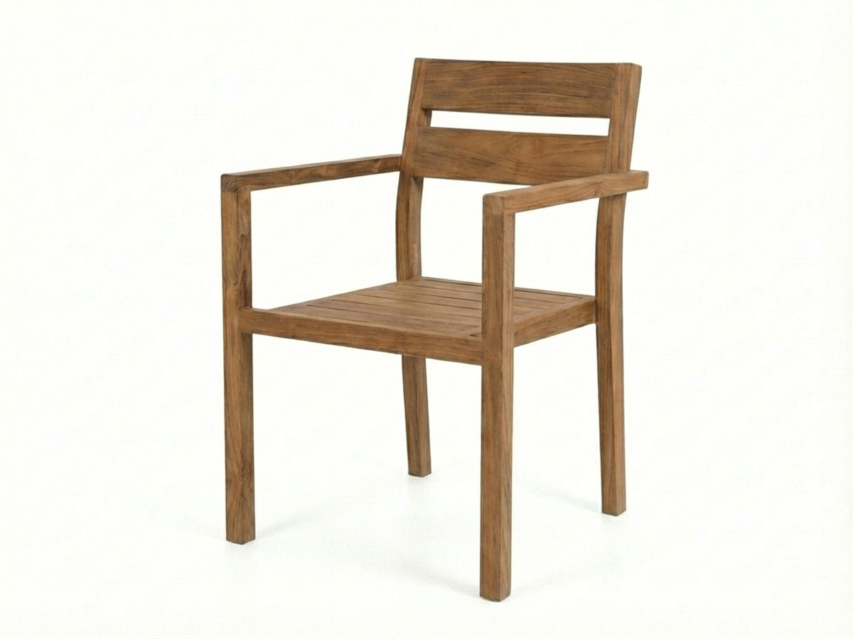 LOMBOK tuinset met tafel van 200 cm + 6 teakhouten stoelen