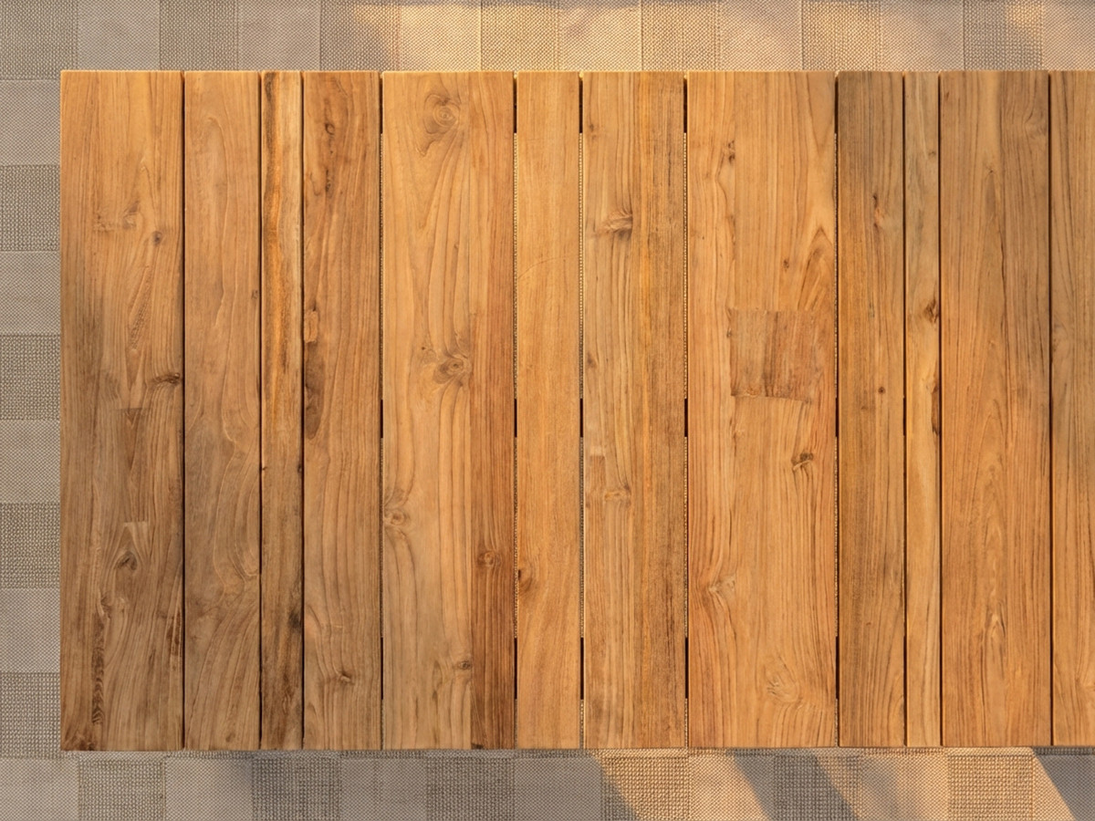 LOMBOK tuinset met tafel van 200 cm + 6 teakhouten stoelen