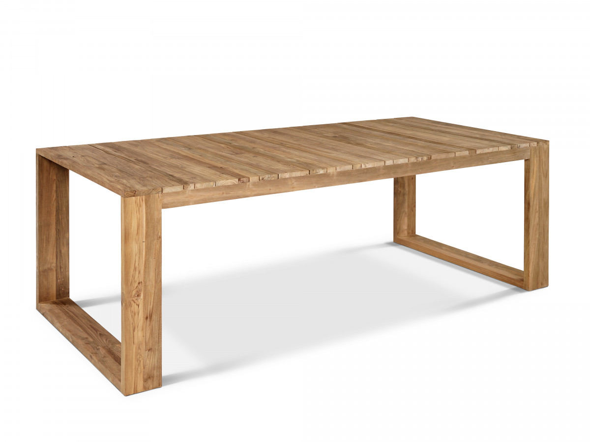 LOMBOK tuintafel van 200 cm, gemaakt van teakhout
