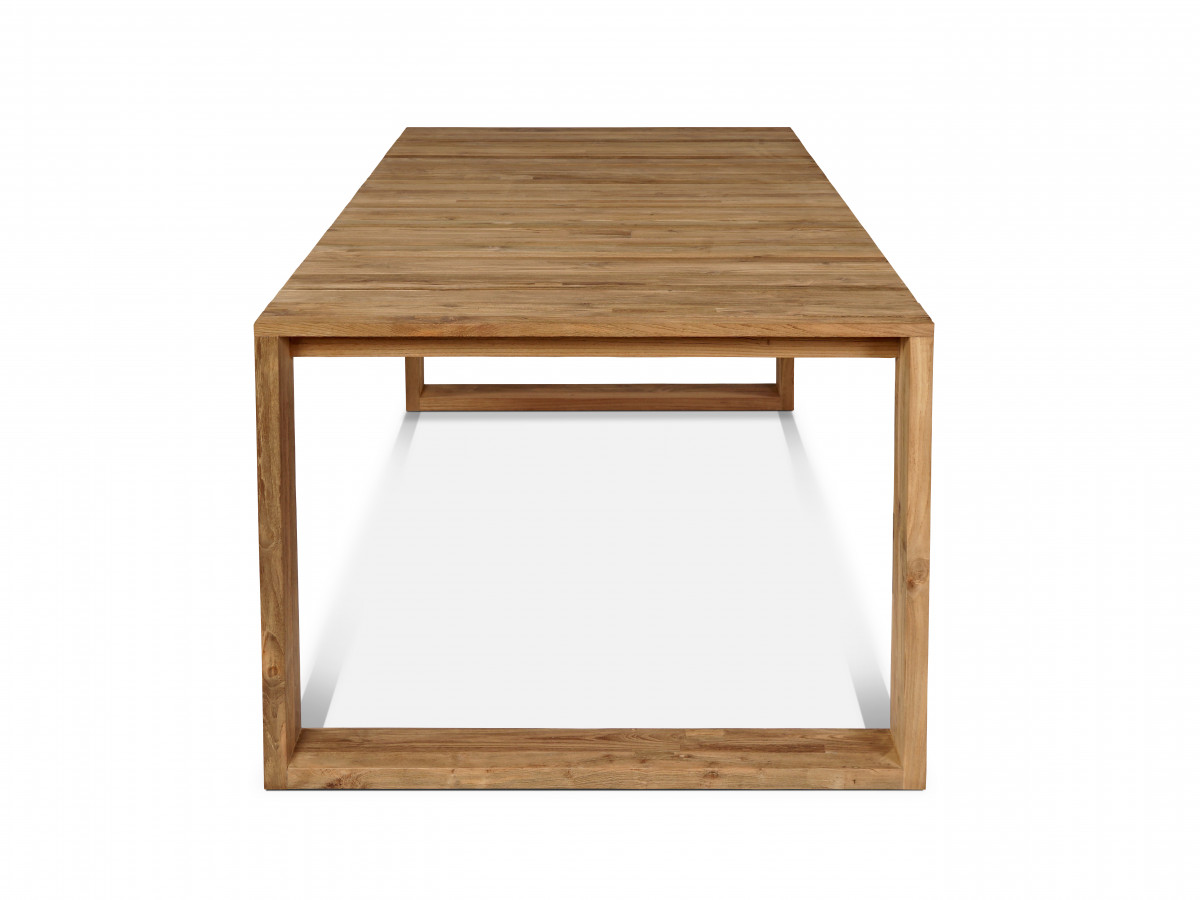 LOMBOK tuinset met tafel van 200 cm + 6 teakhouten stoelen