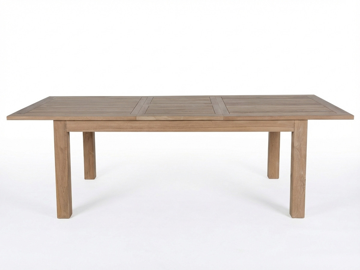 Uitschuifbare tuintafel POSITANO, 200 tot 260 cm, teakhout