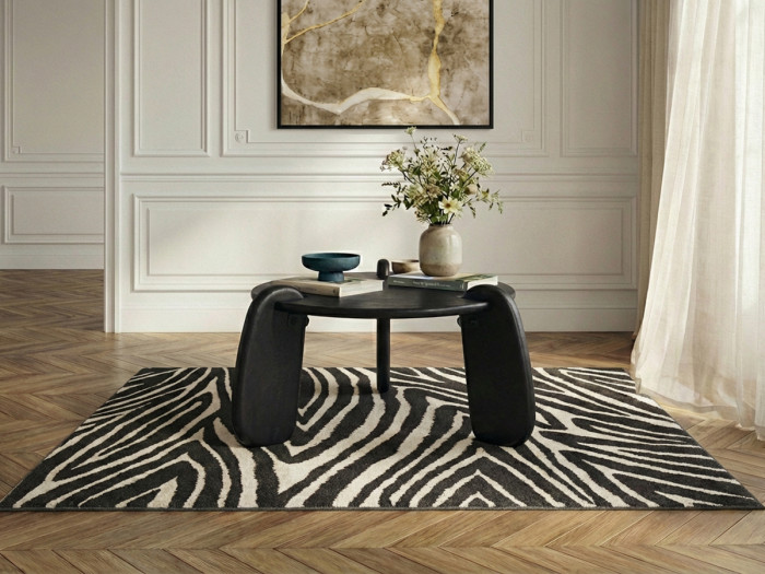 Table basse ronde 80 cm HELIO bois massif de manguier