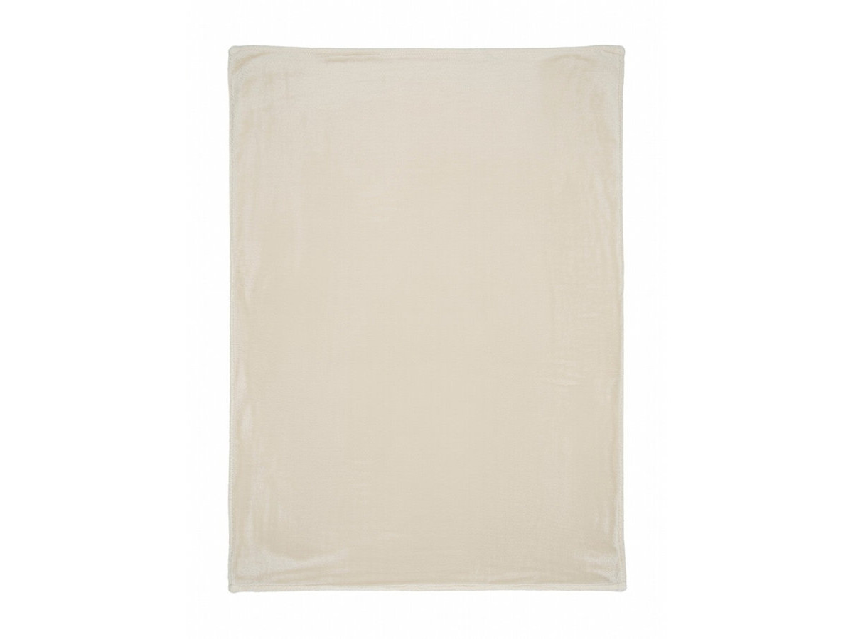 plaid 157 x 230 cm moly de couleur beige