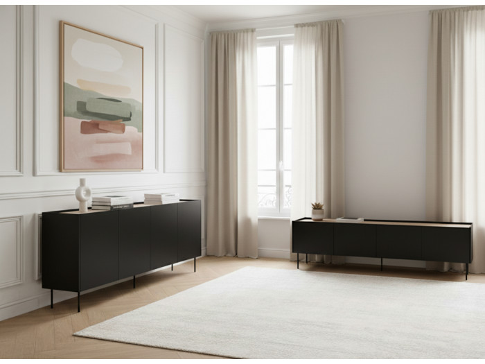 Ensemble ATLAS avec buffet 220 cm + meuble TV 220 cm