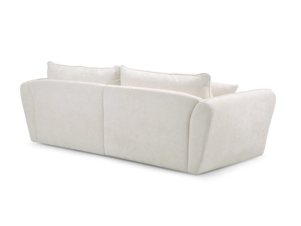 Canapé d'angle fixe LUIGI tissu lisse