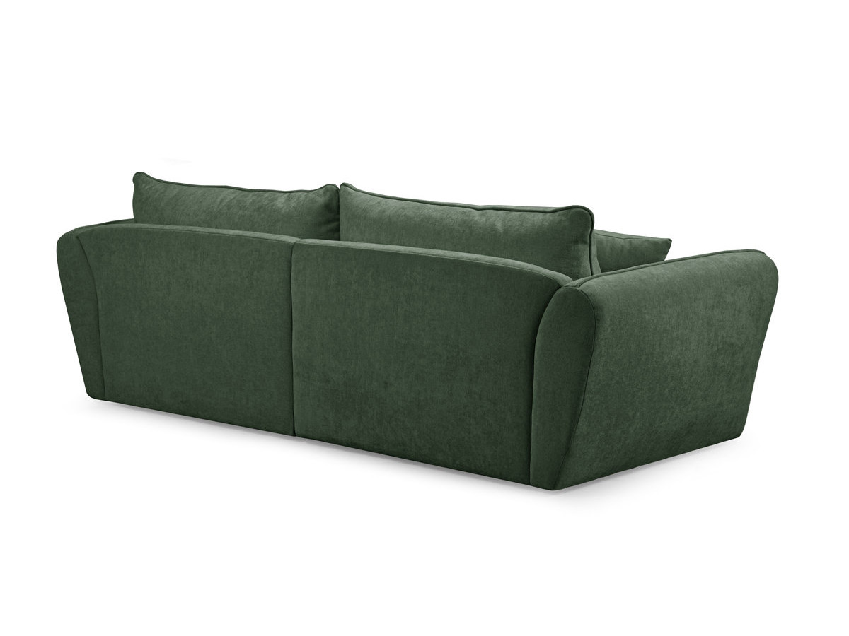 Canapé d'angle fixe LUIGI tissu lisse