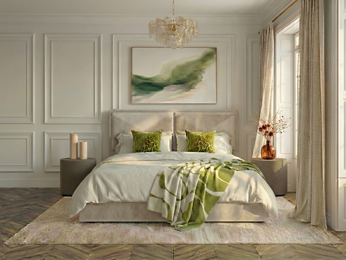 MARA opbergbed in gestructureerde stof